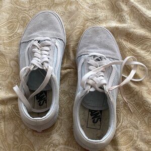 Used light blue suede vans